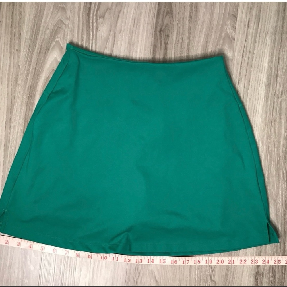 Girlfriend Collective Plum Sport Skirt Green Womens L